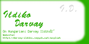 ildiko darvay business card